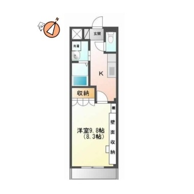 シティ・スター北佐古 303の間取り図