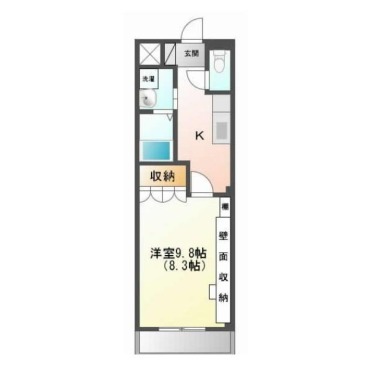 シティ・スター北佐古 306の間取り図