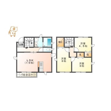 リブライフ末広II Eの間取り図