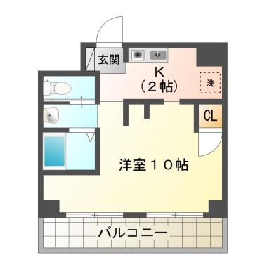 南昭和町 マンション 1K 301の間取り図