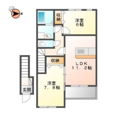 ステラ川南 207の間取り図