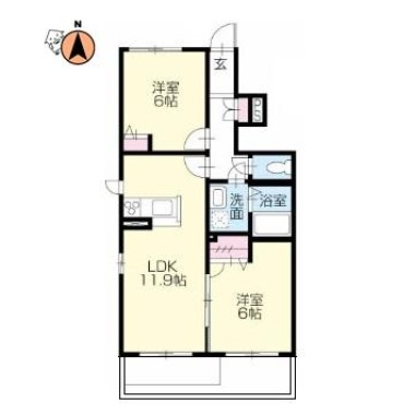 シャーメゾンプレミアス 101の間取り図