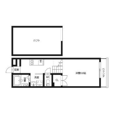 ピース・スクエア住吉 A101の間取り図