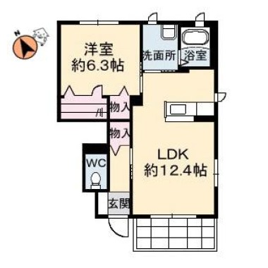 シャーメゾンエーデルハイムB棟 105の間取り図
