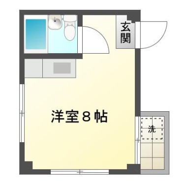 南蔵本町 マンション 1R 102の間取り図