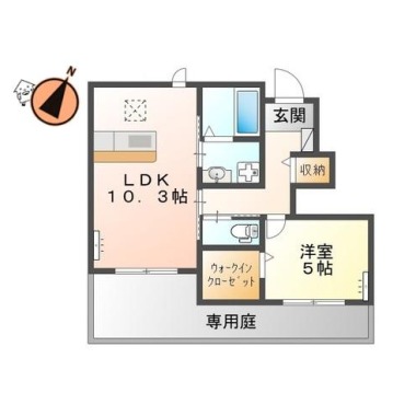 ラ・フォート福 102の間取り図