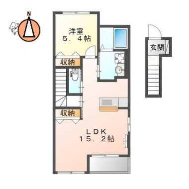 カレラB 201の間取り図
