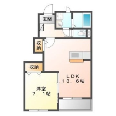カレラA 101の間取り図