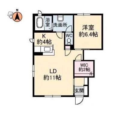 シャーメゾンエピナール C棟 106の間取り図