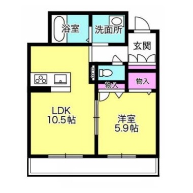 ベレオアトリエール住吉 103の間取り図