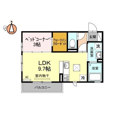 アゼリアブロム 203の間取り図