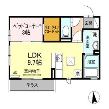 アゼリアブロム 303の間取り図