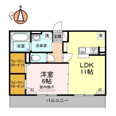 セジュールシンワ 105の間取り図