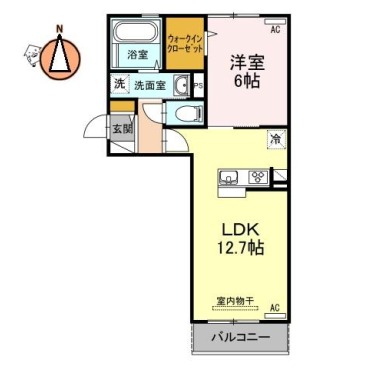 セジュールシンワ 203の間取り図