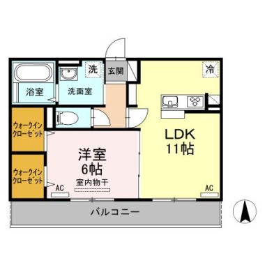 セジュールシンワ 305の間取り図