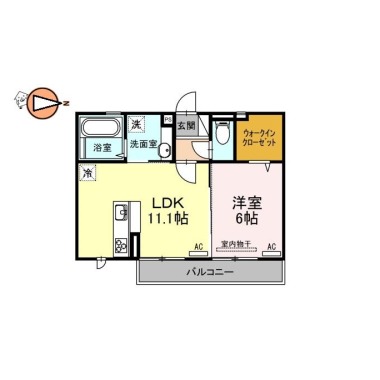 ル・ソレイユ沖浜 203の間取り図