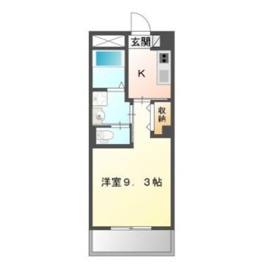 レーグル2番館 303の間取り図