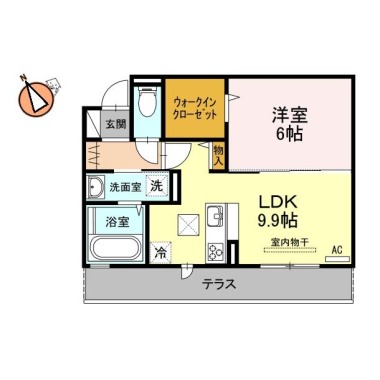 ハコマルシェ 102の間取り図