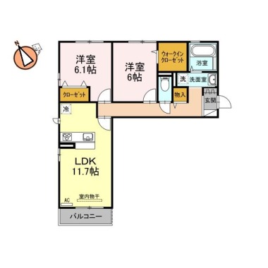 ハコマルシェ 105の間取り図