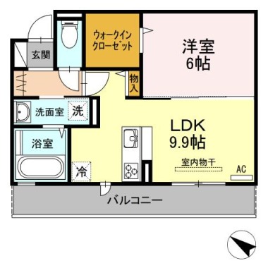 ハコマルシェ 202の間取り図