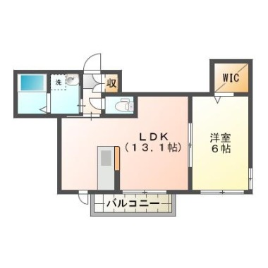 BEREO east one 102の間取り図