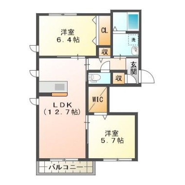 BEREO east one 103の間取り図