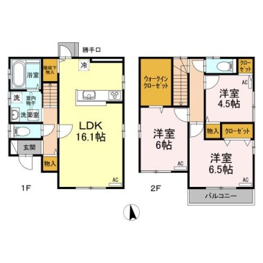 カーサ・フェリオ南佐古II 1の間取り図