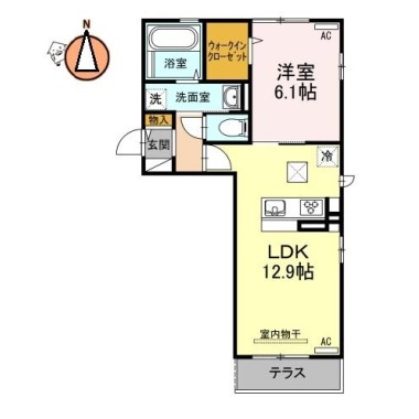 アル・ソーレ住吉 101の間取り図