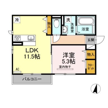 プロヴァンス 101の間取り図