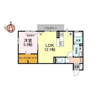 プロヴァンス 102の間取り図