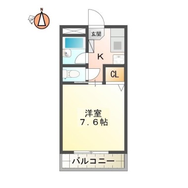アメニティロード 202の間取り図
