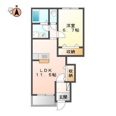 Laulea(ラウレア) 101の間取り図