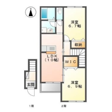 Laulea(ラウレア) 203の間取り図