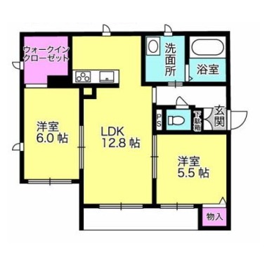 ベレオ八万 301の間取り図