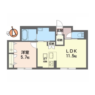 FORENABRUN徳島 102の間取り図