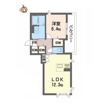 FORENABRUN徳島 301の間取り図