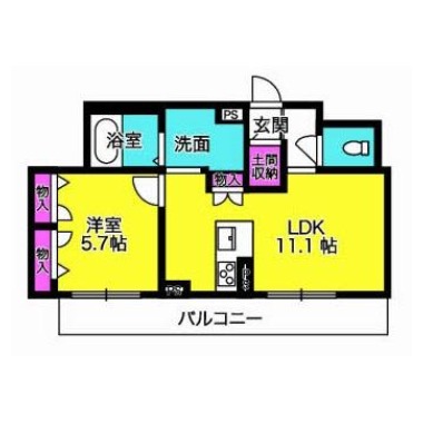 FORENABRUN徳島 302の間取り図