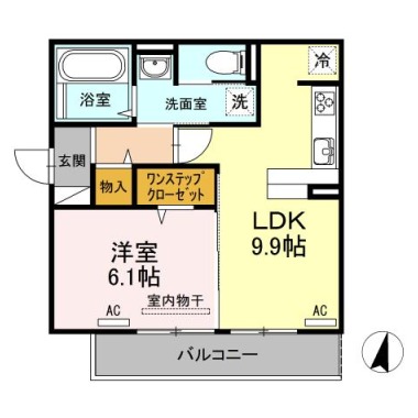 セジュールエム 105の間取り図