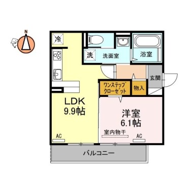 セジュールエム 301の間取り図