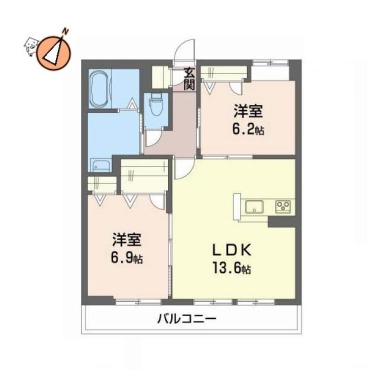 RUSHERIO 201の間取り図