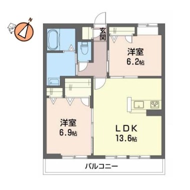 RUSHERIO 202の間取り図