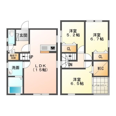 フィットタウン名東I Bの間取り図