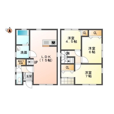 フィットタウン名東II Bの間取り図