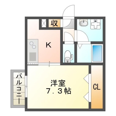 ピース・スクエア常三島 101の間取り図