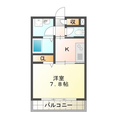 ピース・スクエア常三島 203の間取り図