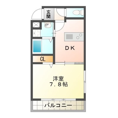 ピース・スクエア常三島 305の間取り図