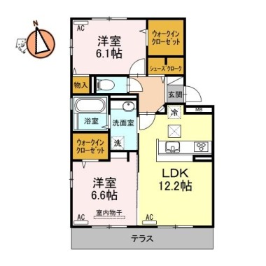 エル・ソル沖浜 106の間取り図