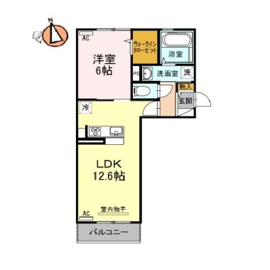 エル・ソル沖浜 303の間取り図