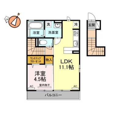 カサレナ 201の間取り図