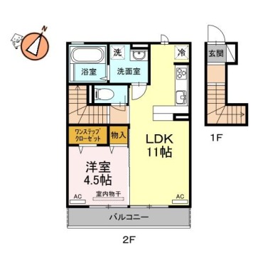 カサレナ 203の間取り図